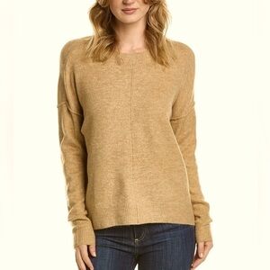 NEW Vince Camuto Women’s Oversized Latte Heather Long Sleeve Sweater, Size XL